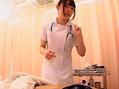 01F1223-Beautiful nurse handjobs patient's cock