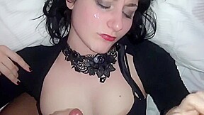 12 Cumshots on her face