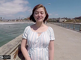 18 Year Old Amateur In Her First Casting Scene