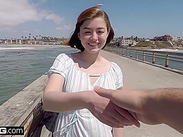 18 Year Old Amateur In Her First Casting Scene