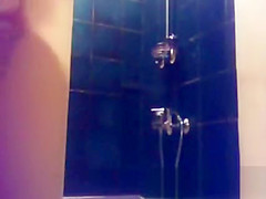 24 yo brunette with a nice ass caught by in shower