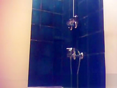 24 yo brunette with a nice ass caught by in shower