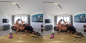 3 Cock Cumfest - Thehotwifeza - Vr Porn Video