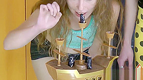 3 Gorgeous Women Play a Game of Balance
