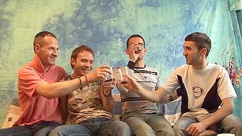 4 Horny European Lads Suck & Fuck - Aco, Bili, Marko & Duki