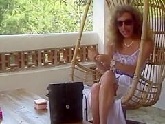 A Fabolous Blonde Lady From Germany Gets Her Round Ass Sprayed With Cum