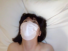A Guy In White Mask Does His Best To Please His
