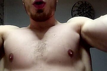 A Muscular Hot Guy Cums On Your Face After A Passionate Fuck! Solo Male Humping Pillow! Lots Of Cum!