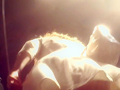 A Young Woman Upskirt In Light Lacy Dress