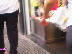 A bombastic piece of ass filmed by a street cendid cam