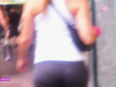 A bombastic piece of ass filmed by a street cendid cam