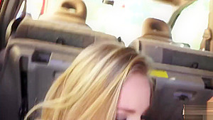 A sexy teen 18+ Staci gets in the car and fucked hard