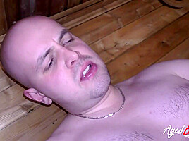 AGEDLOVE Mature Lady Classy Filth Hardcore Sauna Time With Big Johnny