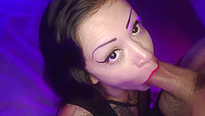 AMATEUR ALERT! Latina Milf Vida Sucks a Big Cock and gets a Facial 