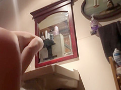Abby on bathroom