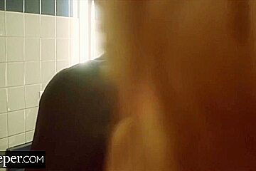 Abigail Mac - Fucks Her Young Employee In The Bathroom