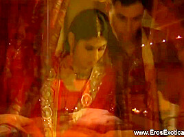 Acrobatic Indian Couple Making Erotic Love Together