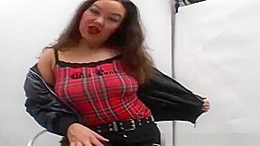 Admirable busty asian young harlot featuring hot handjob sex video