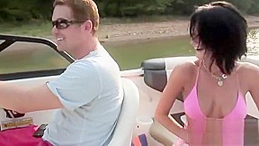 Admirable youthful girl is making him cum