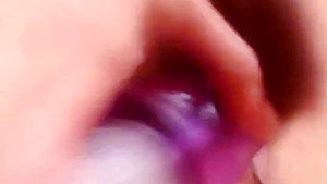 Adrianna Jones on Flirt4Free - Babe with Braces & Glasses Dildos Her Pussy