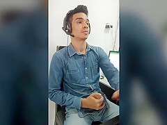 Alex Strips Naked In His Office In Front Of His Colleagues