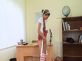 Amanda Vamp Bangs Barta In The Classroom