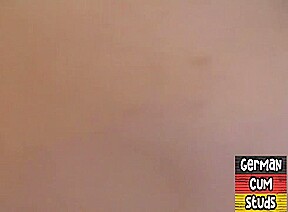 Amateur German gay barebacked in closeup 3some with DILF