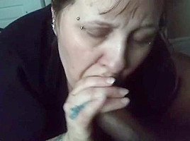 Amateur Homemade wife gives husband great bj