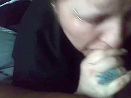 Amateur Homemade wife gives husband great bj