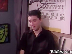 Amateur Young Gay Passionately Swallowing Enormous Dick