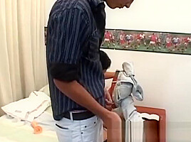 Amateur latino shows his dick riding skills and jizzes