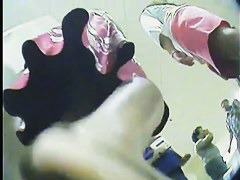 Amateur upskirt of women shopping at the store