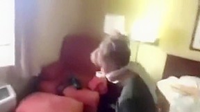 Amatuer tied girl hops to escape
