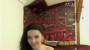 Amazing babe private show on cams strips her clothes and masturbates