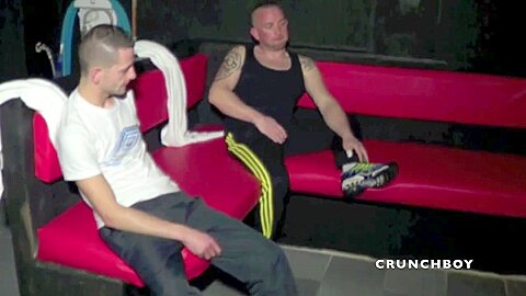 Amazing foot and feet humiliation by 2 bad boys - CrunchBoy