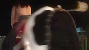 Amazing girls ride a mechanical bull