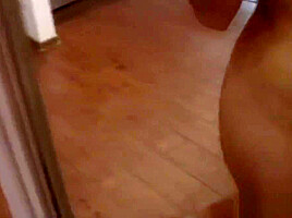Amazing teenager 18+ records herself in the mirror