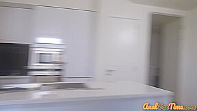 Anal amateur IR babe rides black cock with pussy and ass