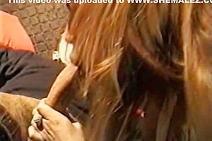 Andrea Nobili nails lady-man In Lace nylons again