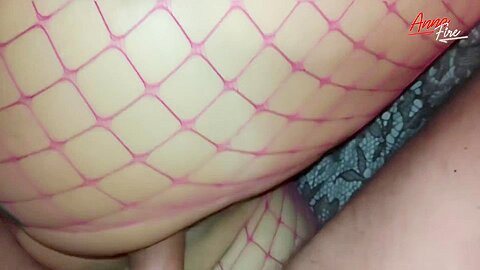 Anna Fire In Fishnet Suit For Deep Fuck And Creampie