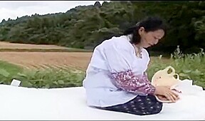 Another fat asian mature farm wife