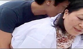 Another fat asian mature farm wife