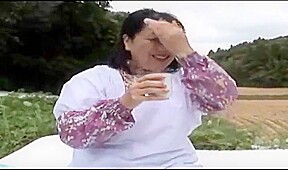 Another fat asian mature farm wife