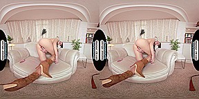 Antonia Jay Rodeo Tease Show With Glossy Legwear & Special X-Rated Treat - 8K VR
