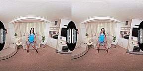 Antonia Jay Rodeo Tease Show With Glossy Legwear & Special X-Rated Treat - 8K VR