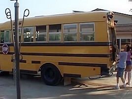 Ashley Blue - Takes In A Bus