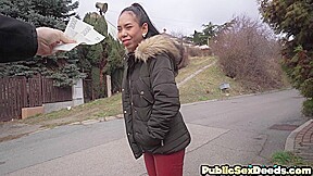 Asian bae public picked deepthroat cock be4 banged in muff