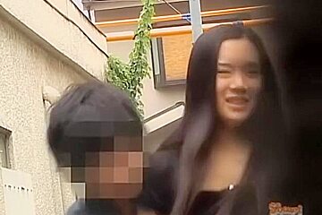 Asian has her pubic hair pulled out during skirt sharking
