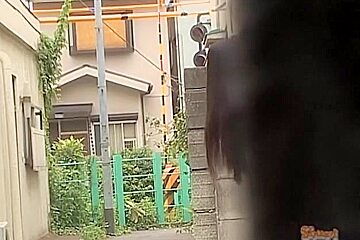 Asian has her pubic hair pulled out during skirt sharking