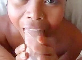 Asian prostitute gives sloppy blowjob